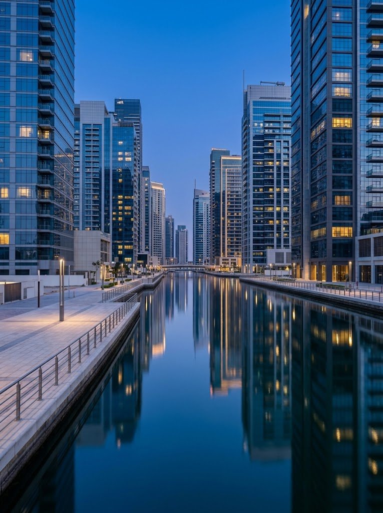 Business Bay canal-front towers